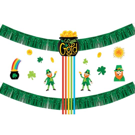 St. Patrick&#x27;s Day Leprechaun Wall Decorating Kit